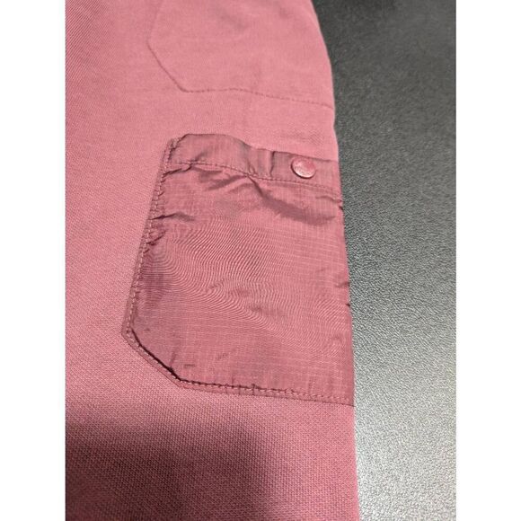 Columbia Burgundy Joggers Fleece Lined with Pockets Women's Medium - Picture 5 of 7